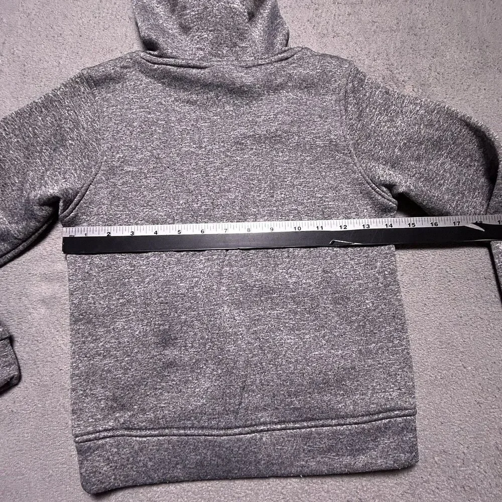NBA Pullover Hoodie Sweatshirt Boys L 7 Heather Gray Basketball Logo Activewear